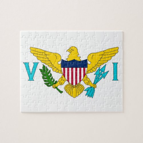 Puzzle with Flag of Virgin Islands