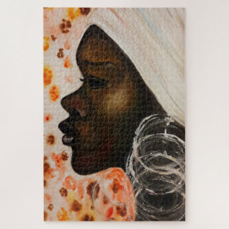 Puzzle with Pretty African Woman