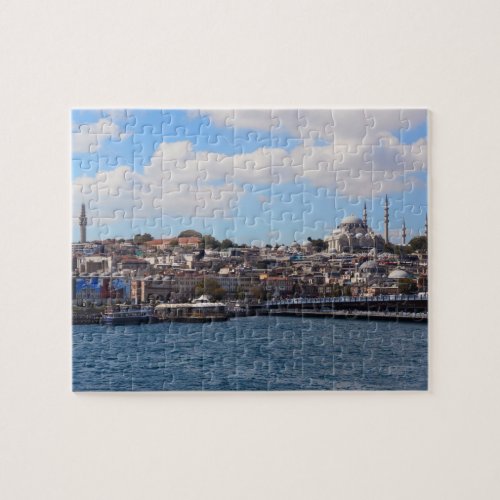 Puzzle with view city Istanbul
