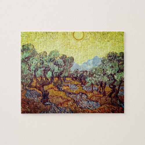 Puzzle with Vincent Van Goghs Olive Trees 