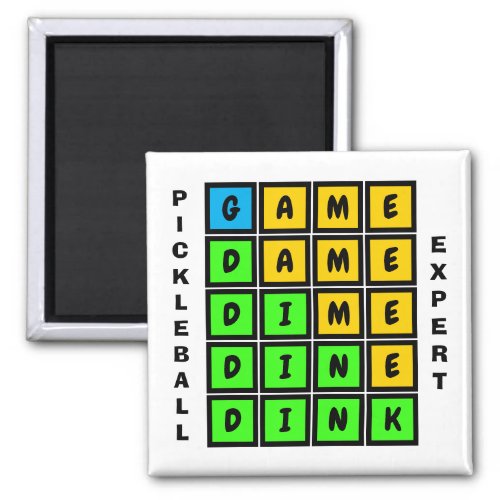 Puzzle WORD GAME DINK Pickleball Magnet