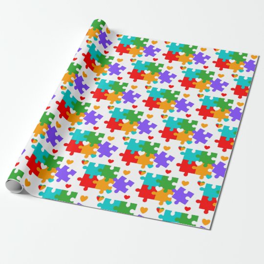 Puzzle Wrapping Paper
