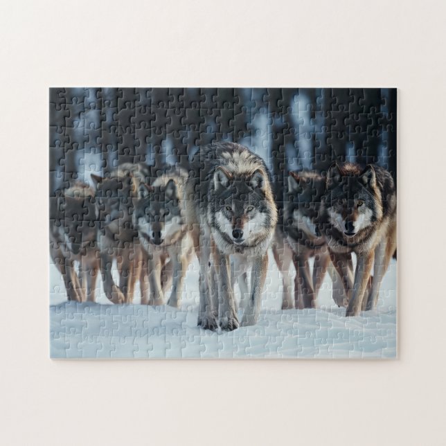 Puzzle Yellowstone Wolves (Horizontal)