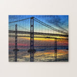 Puzzled About the Chesapeake Bay Bridge Jigsaw Puzzle<br><div class="desc">The Chesapeake Bay Bridge is one of the most fascinating structures on the East Coast. The bridge is about four miles long, spanning the Chesapeake Bay from the Western Shore to Kent Island on the Eastern Shore. You can have this bridge in pieces - and make it whole right in...</div>