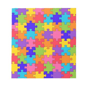 Puzzled Collection Notepad by nselter at Zazzle