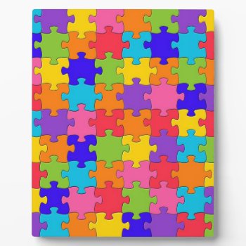 Puzzled Collection Plaque by nselter at Zazzle