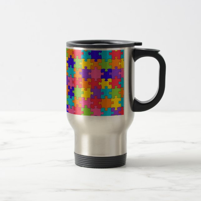 Puzzled Collection Travel Mug (Right)
