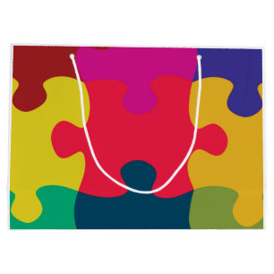 Puzzled Large Gift Bag