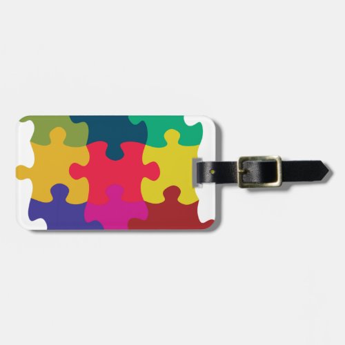 Puzzled Luggage Tag