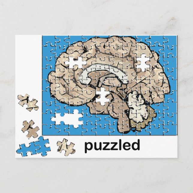 Puzzled Postcard (Front)