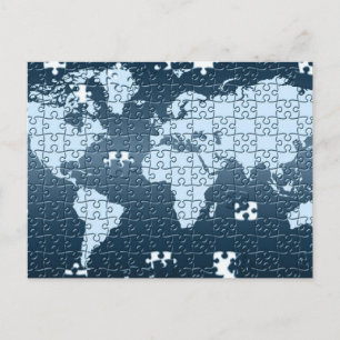Puzzled! Postcard