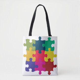 Puzzled Tote Bag