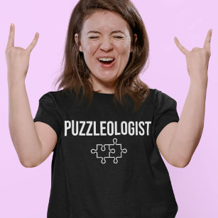 Puzzleologist Funny Cubes Puzzle Speed Slogan T-Shirt