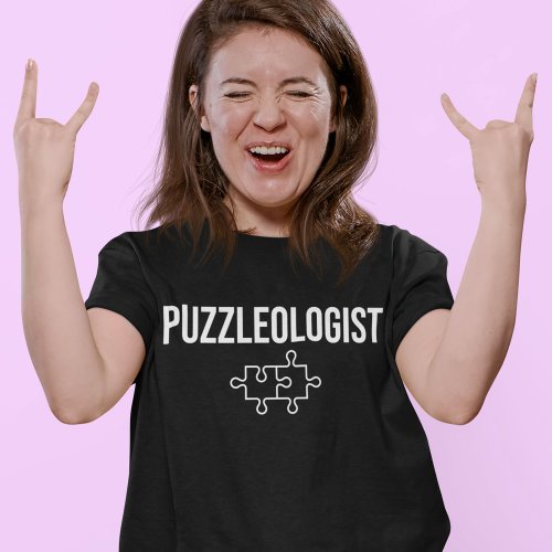 Puzzleologist Funny Cubes Puzzle Speed Slogan T_Shirt