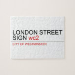 LONDON STREET SIGN  Puzzles
