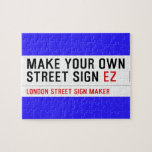 make your own street sign  Puzzles