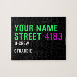 Your Name Street  Puzzles