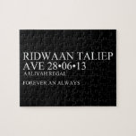 Ridwaan TaLiEp Ave  Puzzles