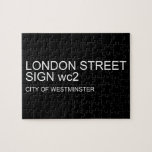 LONDON STREET SIGN  Puzzles