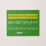 ABCDEFGHIJKLM
 NOPQSTUVWXYZ
 abcdefghijklm
 nopqrstuvwxyz  Puzzles