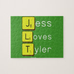 Jess
 Loves
 Tyler  Puzzles