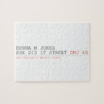 DoNNA M JONES  She DiD It Street  Puzzles