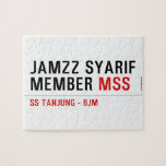 Jamzz Syarif Member  Puzzles