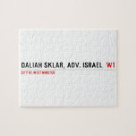 Daliah Sklar, Adv. Israel   Puzzles