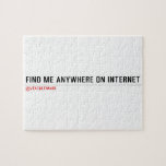 FIND ME ANYWHERE ON INTERNET  Puzzles