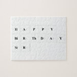 Happy
 Birthday
 Sir  Puzzles