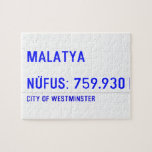 MALATYA  NÜFUS: 759.930  Puzzles