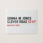Donna M Jones Clover Road  Puzzles