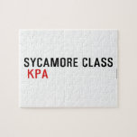 SYCAMORE CLASS   Puzzles