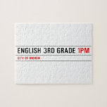English 3rd grade  Puzzles