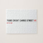 7800 Credit cards street  Puzzles