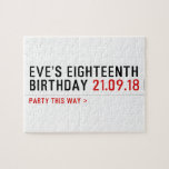 Eve’s Eighteenth  Birthday  Puzzles