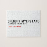 Gregory Myers Lane  Puzzles