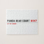 PANDA BEAR COURT  Puzzles