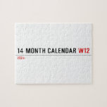 14 month calendar  Puzzles