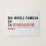 Ma whole familiA Sa Za  Puzzles