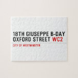 18th Giuseppe B-Day OXFORD STREET  Puzzles
