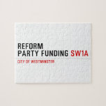 Reform party funding  Puzzles