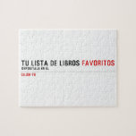 tu LISTA DE libros  Puzzles