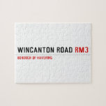 WINCANTON ROAD  Puzzles