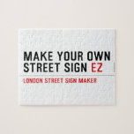 make your own street sign  Puzzles