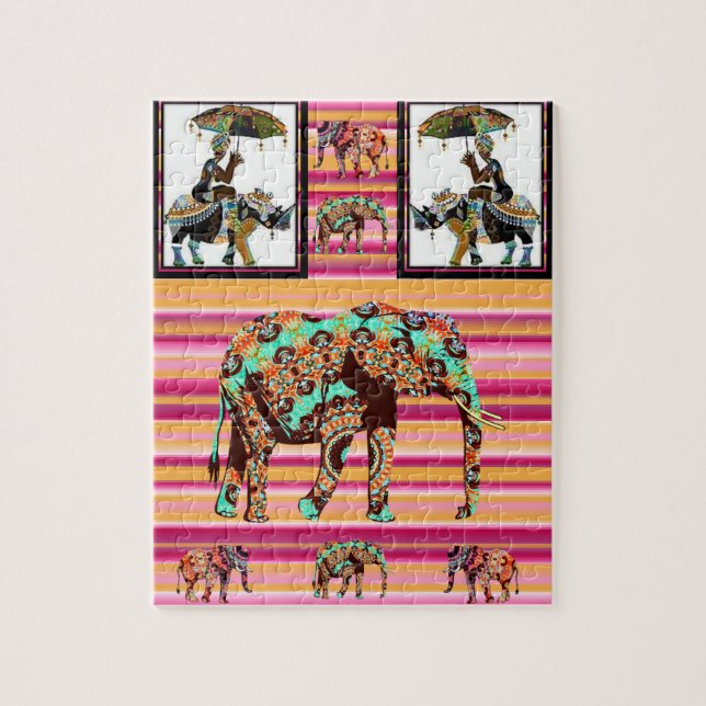 Puzzles African Elephants (Vertical)