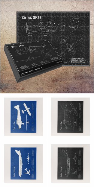 Puzzles - Airplanes Blueprints