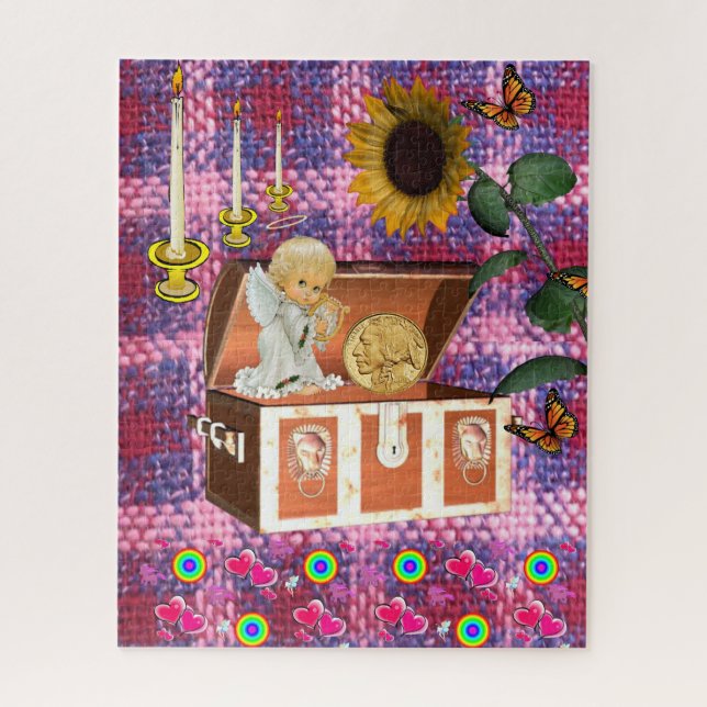 Puzzles Angel Sunflower (Vertical)