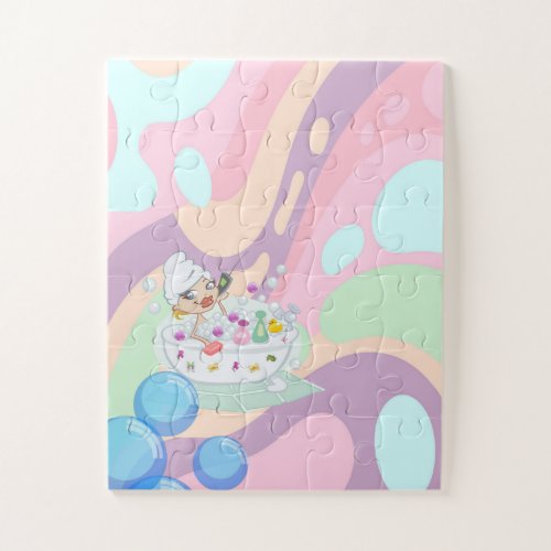 Puzzles Baby Shower Pastel