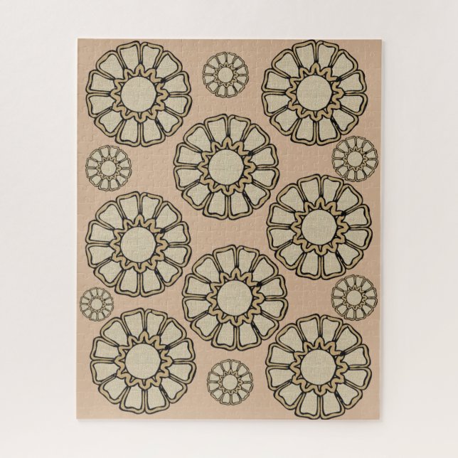Puzzles Brown Circular (Vertical)
